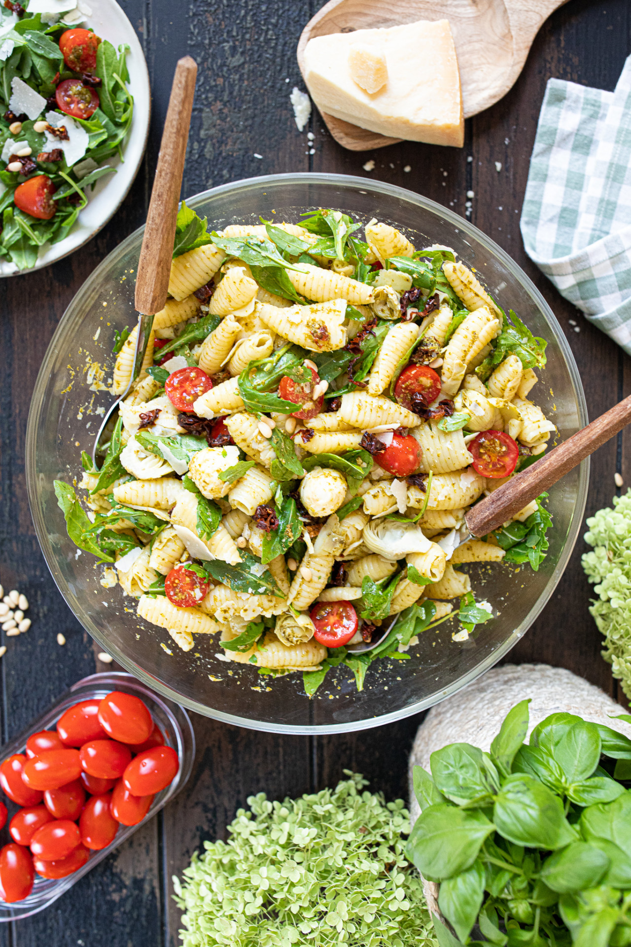 Mediterraner Nudelsalat Mit Pesto Ohne Ged Ns Zimtliebe Schnelle