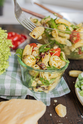 Mediterraner Nudelsalat Mit Pesto Ohne Ged Ns Zimtliebe Schnelle