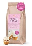 GoodBake Buttercreme Fertigmischung (1kg) mit Vanillegeschmack – gelingsichere Buttercreme-Mischung – z.B. zum Einstreichen & Garnieren, Topping für Cupcakes oder als Füllung*