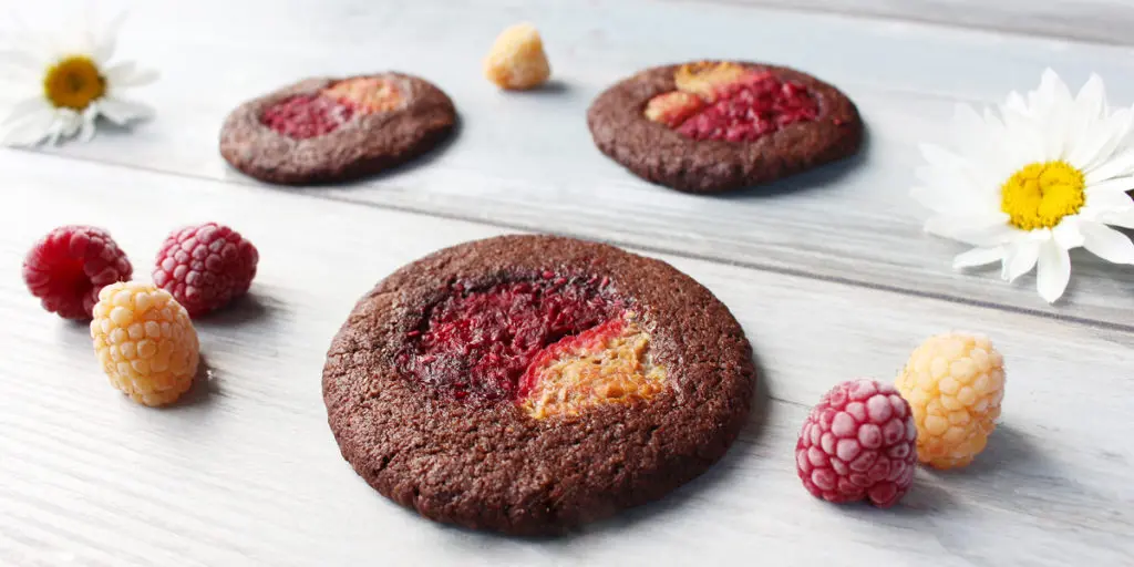 Vegane Himbeer-Cookies