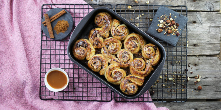 Toffee- Schnecken? Geröstete Haselnüsse in Karamell