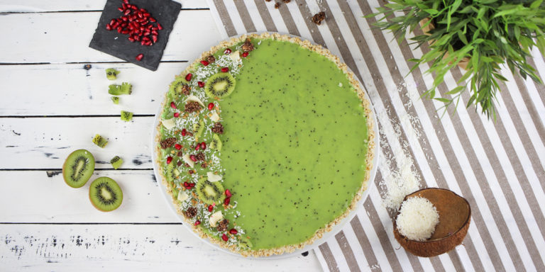 Vegane Kiwi Kokos Tarte