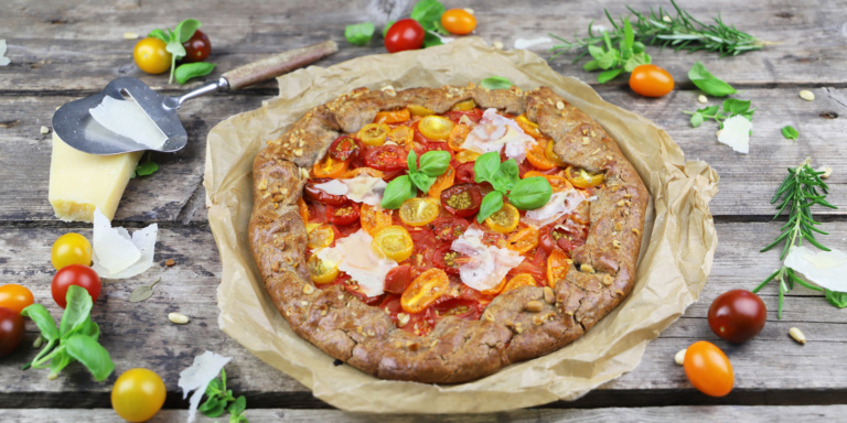 Mediterrane Tomaten Galette – Wer braucht schon Pizza??