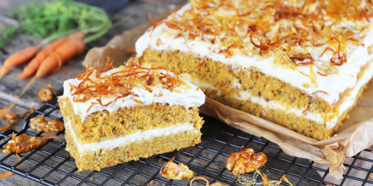 Carrot Cake – Möhrenkuchen mit Frischkäse Frosting