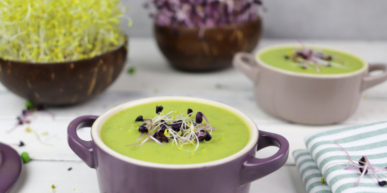 Grüne Erbsensuppe vegetarisch „German Superfood“