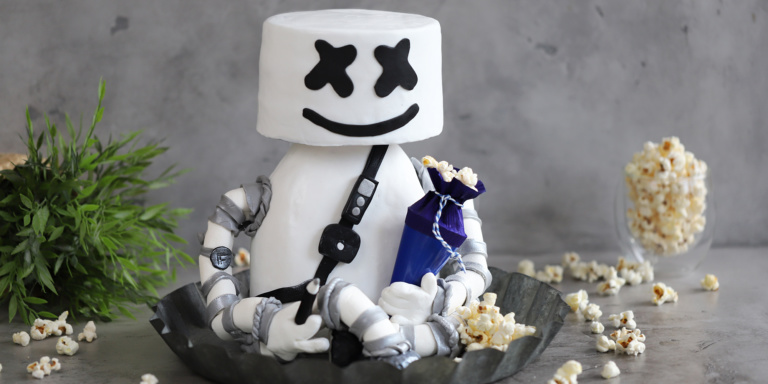 3D Motivtorte „Marshmello aus Fortnite“