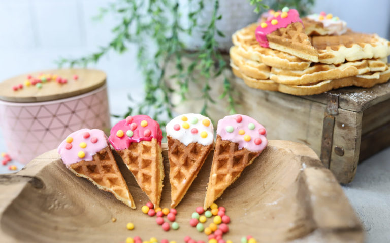 Mini Eiswaffeln mit dem extra sauren Brausekick