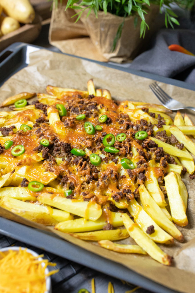 chili cheese Pommes