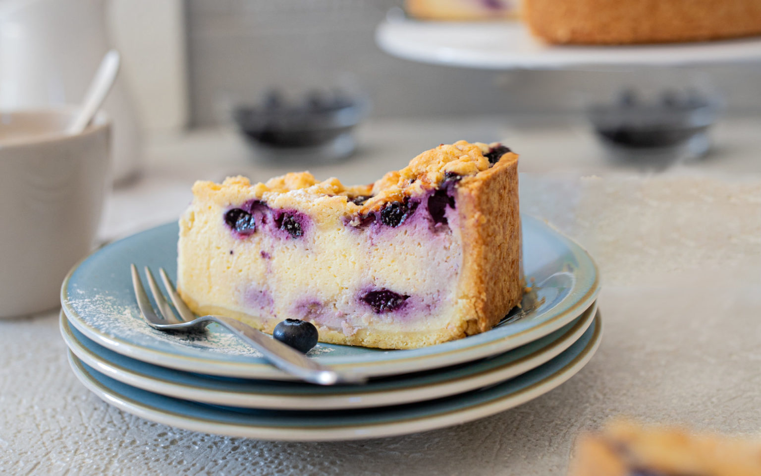 Omas Blaubeerkuchen Mit Streusel & Quark - Käsekuchen - Zimtliebe ...