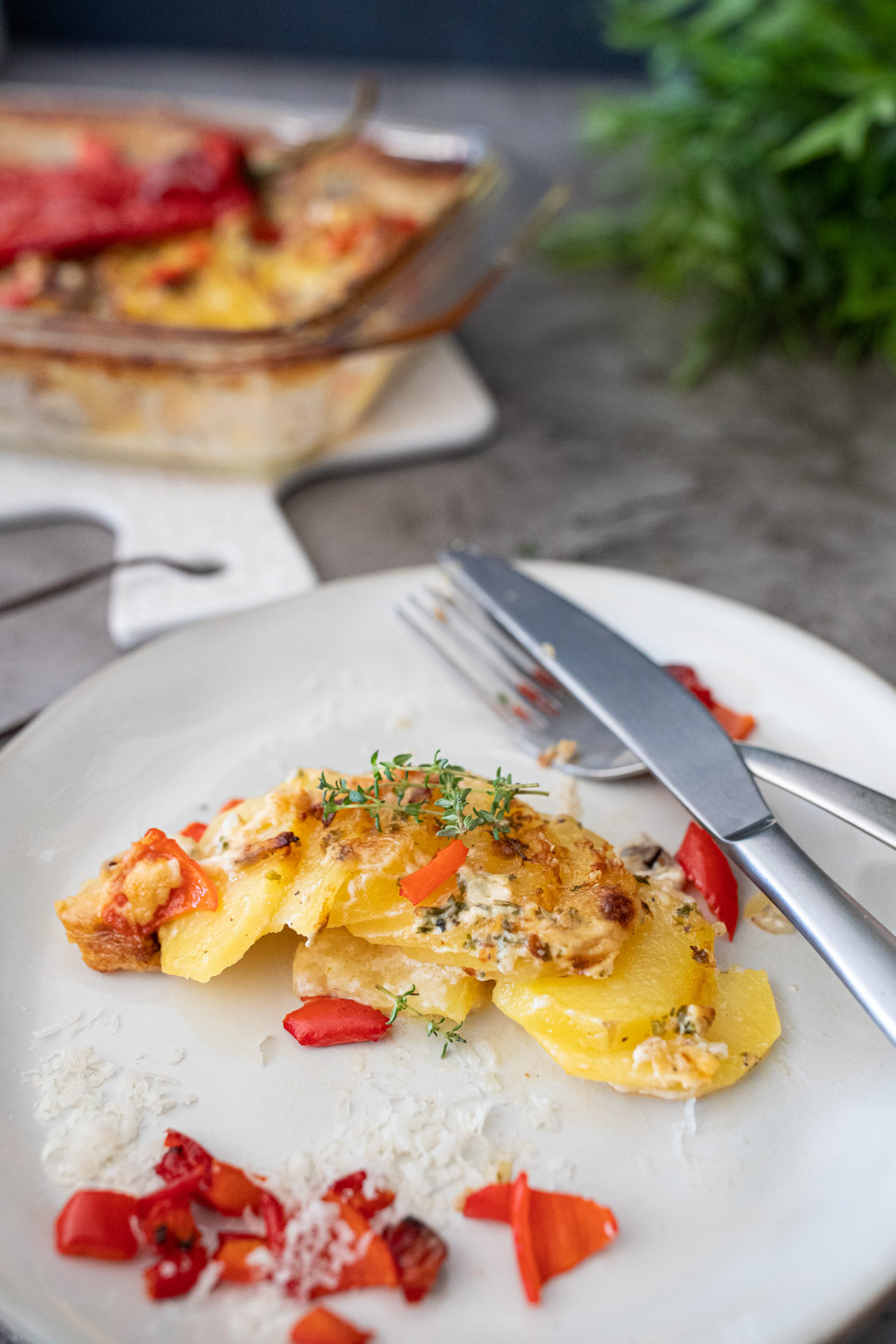 Omas Kartoffelauflauf mit Gemüse - Paprika - Zimtliebe- Schnelle ...