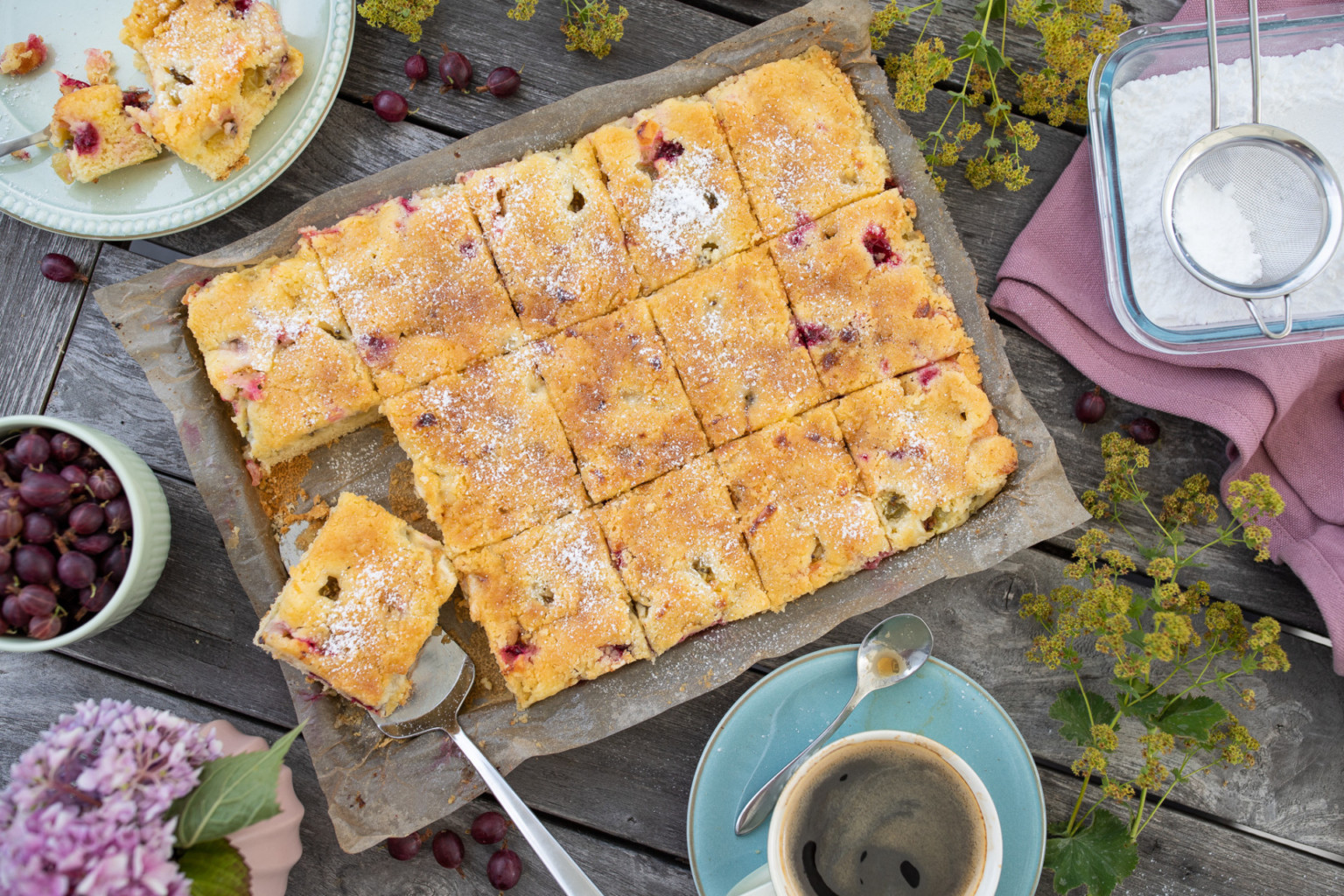 Schneller Stachelbeerkuchen vom Blech - Zimtliebe- Schnelle Rezepte ...