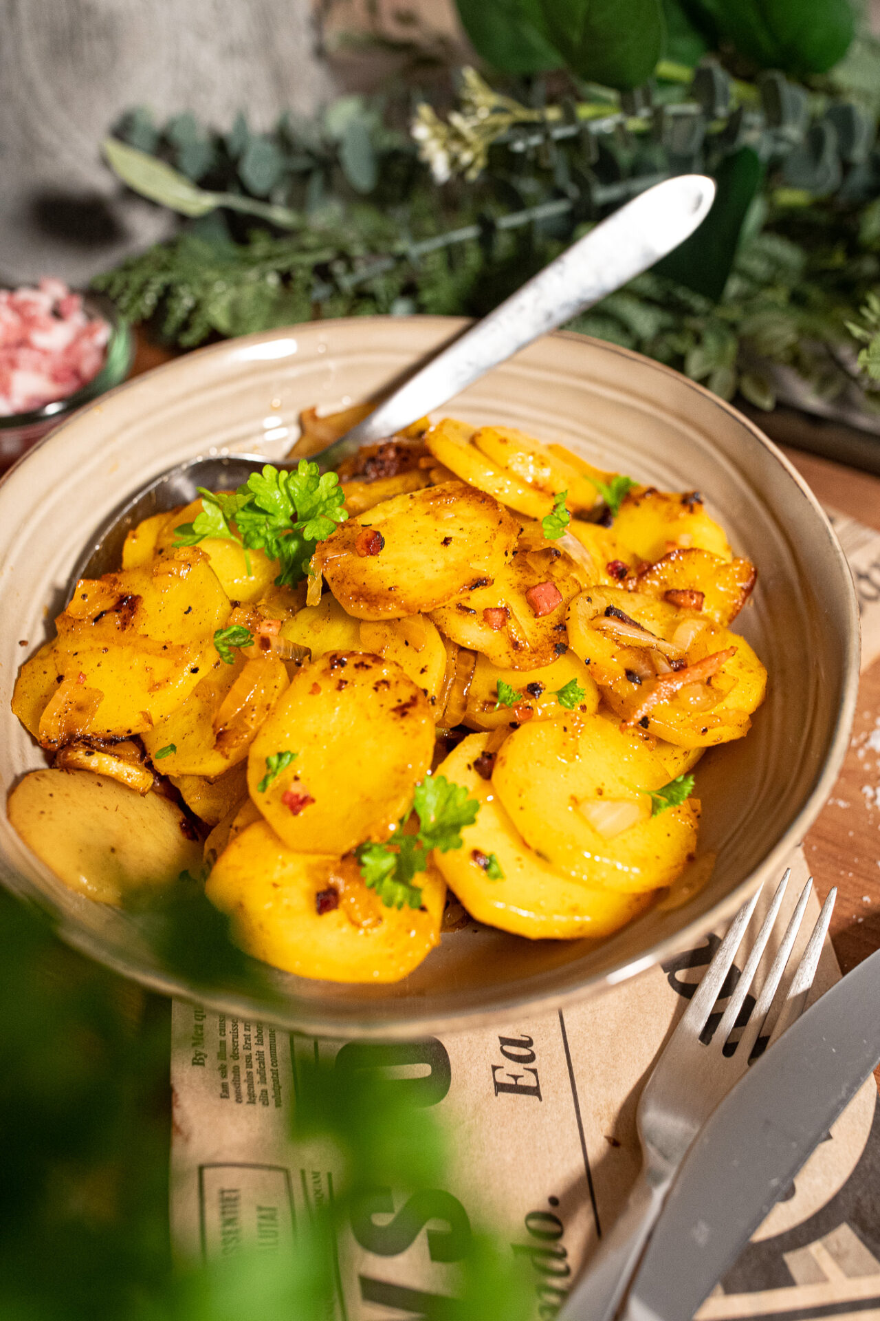 Beste Bratkartoffeln aus gekochten Kartoffeln - Zimtliebe- Schnelle ...