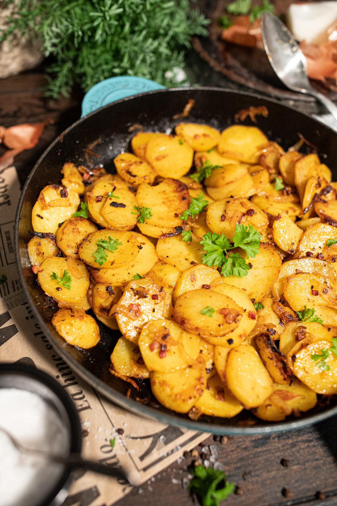 Einfache Bratkartoffeln Aus Rohen Kartoffeln Zimtliebe Schnelle Rezepte Backen And Kochen