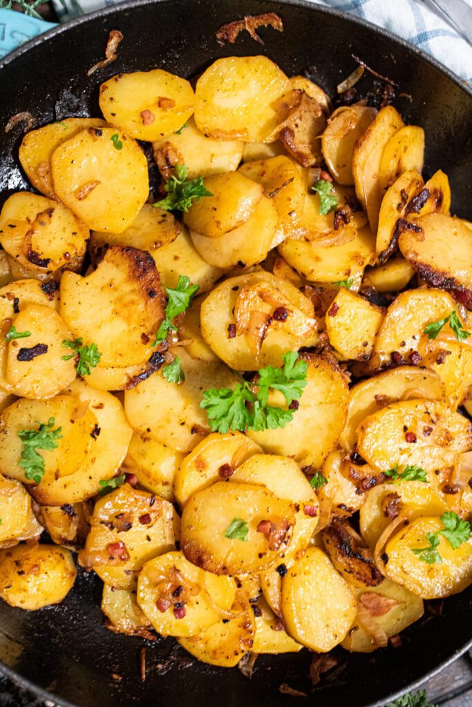 bratkartoffeln aus gekochten kartoffeln