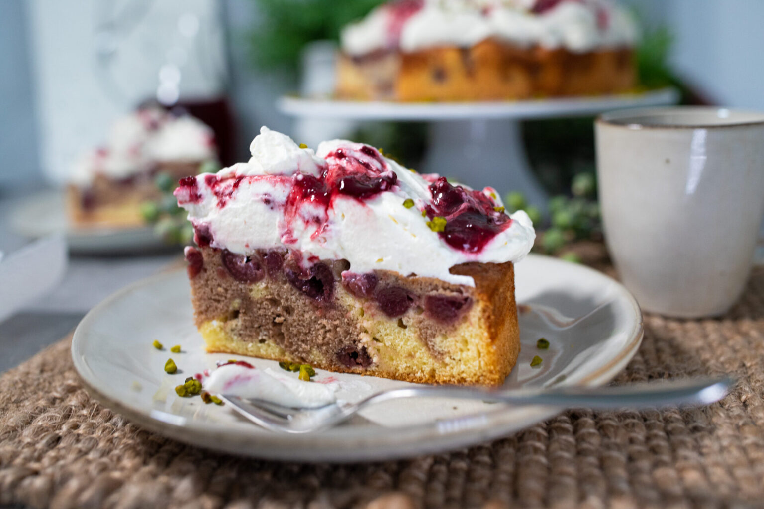 Saftiger Marmorkuchen mit Kirschen &amp; Sahne - Zimtliebe- Schnelle ...