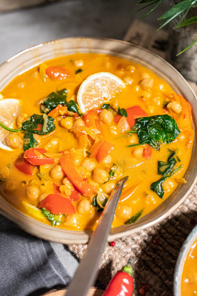 Kichererbsen Curry vegan