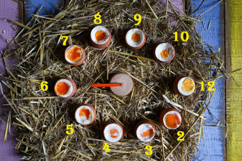 Eier kochen im Topf