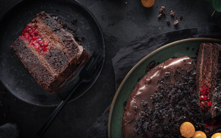 Himbeer Schokokuchen saftig & fudge