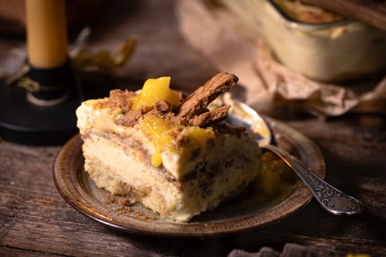 Spekulatius Tiramisu mit Mango Ragout